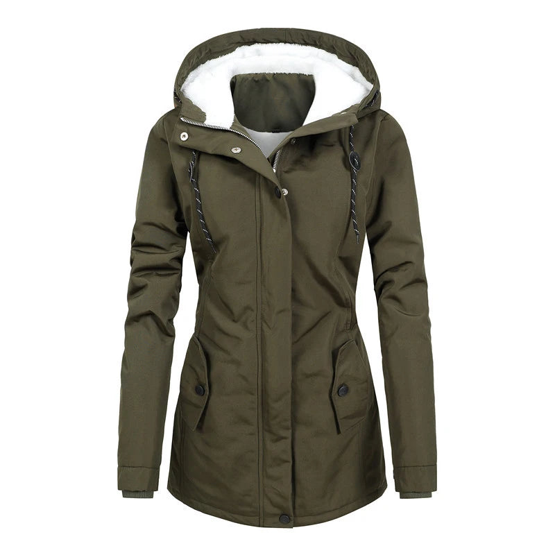 Fleece Parka Damen – Mit Kapuze & Warm für den Winter